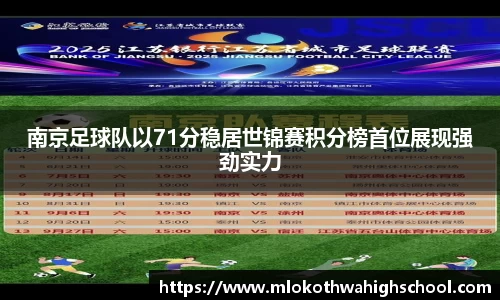南京足球队以71分稳居世锦赛积分榜首位展现强劲实力
